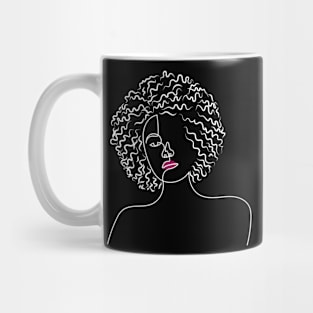 It's More Than Just Hair, It's an Attitude | One Line Drawing | One Line Art | Minimal | Minimalist Mug